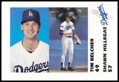 1988 Loas Angeles Police Department LA Dodgers 27 Tim Belcher-Shawn Hillegas